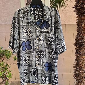 Maui Trading Co. Hawaiian Style Lightweight Button-Up Shirt
